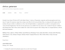 Tablet Screenshot of chrisepeterson.com